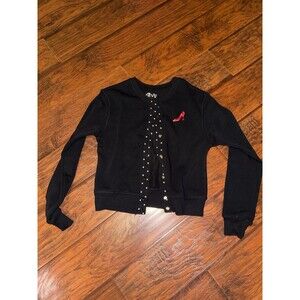 The Devil Wears Prada Target Character Graphic Crop Cardigan Sweater - Black XS